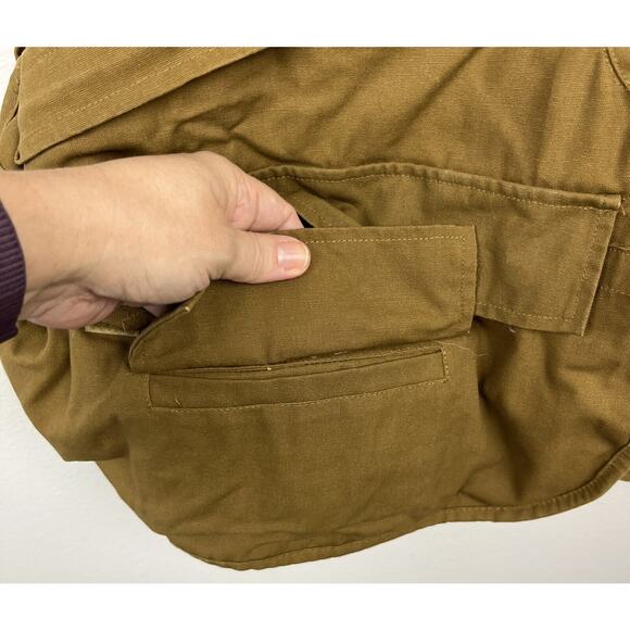 Vintage Game Winner Sportswear Brown Hunting Shotgun Shooting Vest Men’s Size L - Picture 4 of 13